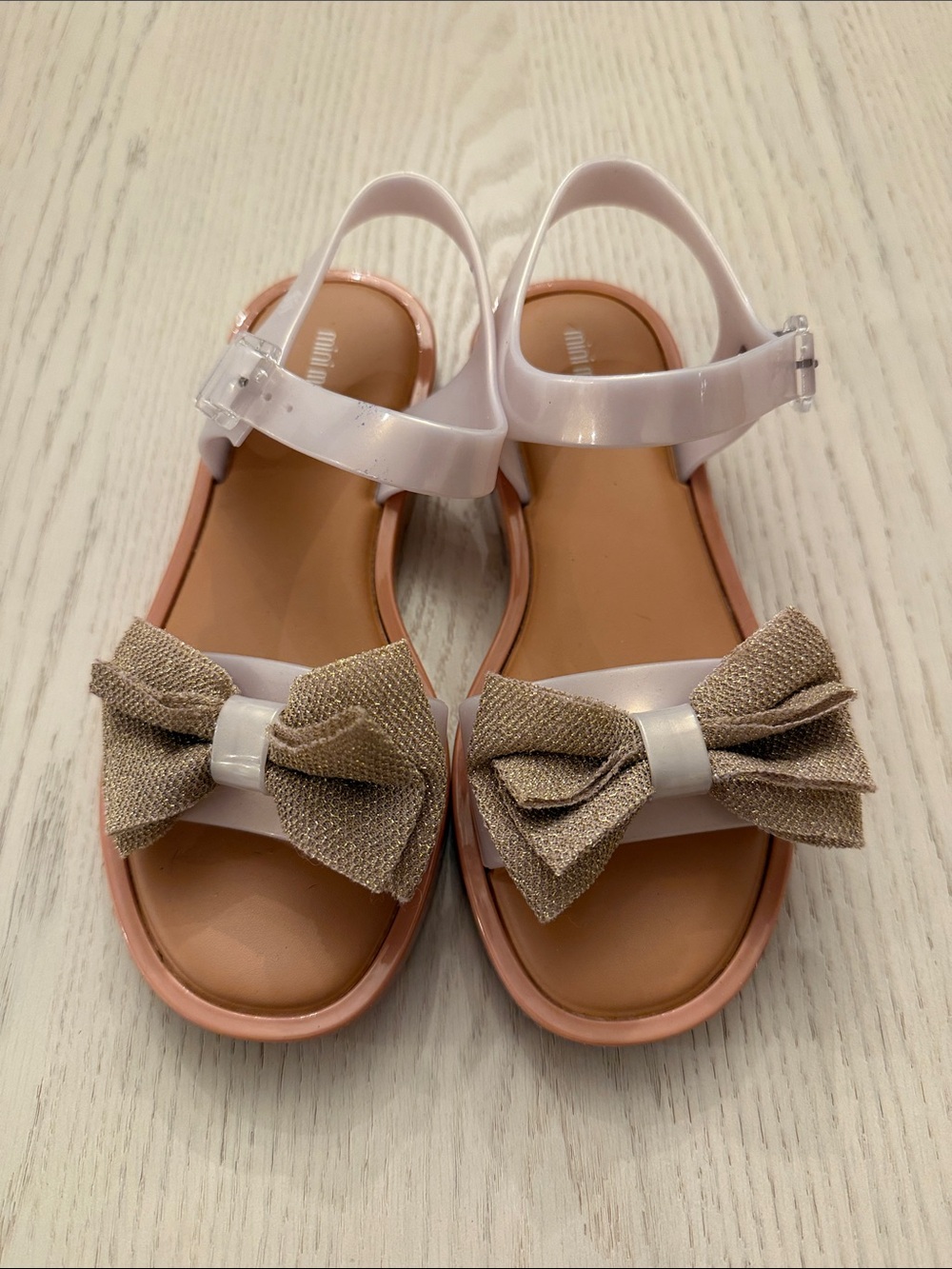 Mini Melissa Mar Sandals in Gold